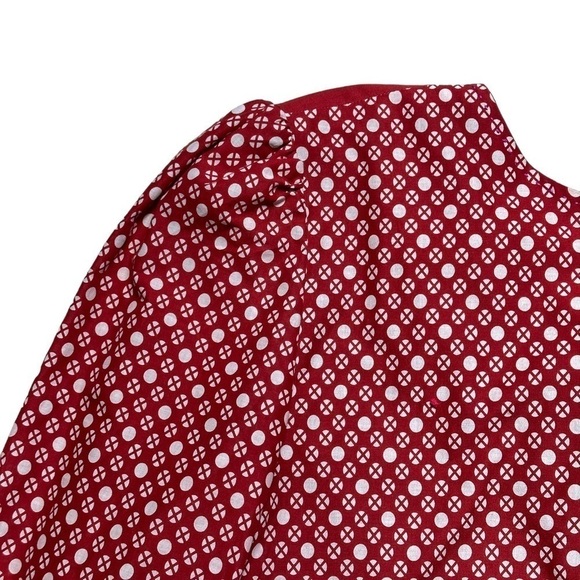 Alix of Bohemia Red Ruby Doll Long Sleeve Mini Dress US L - Picture 6 of 13